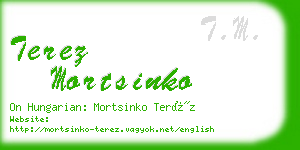 terez mortsinko business card